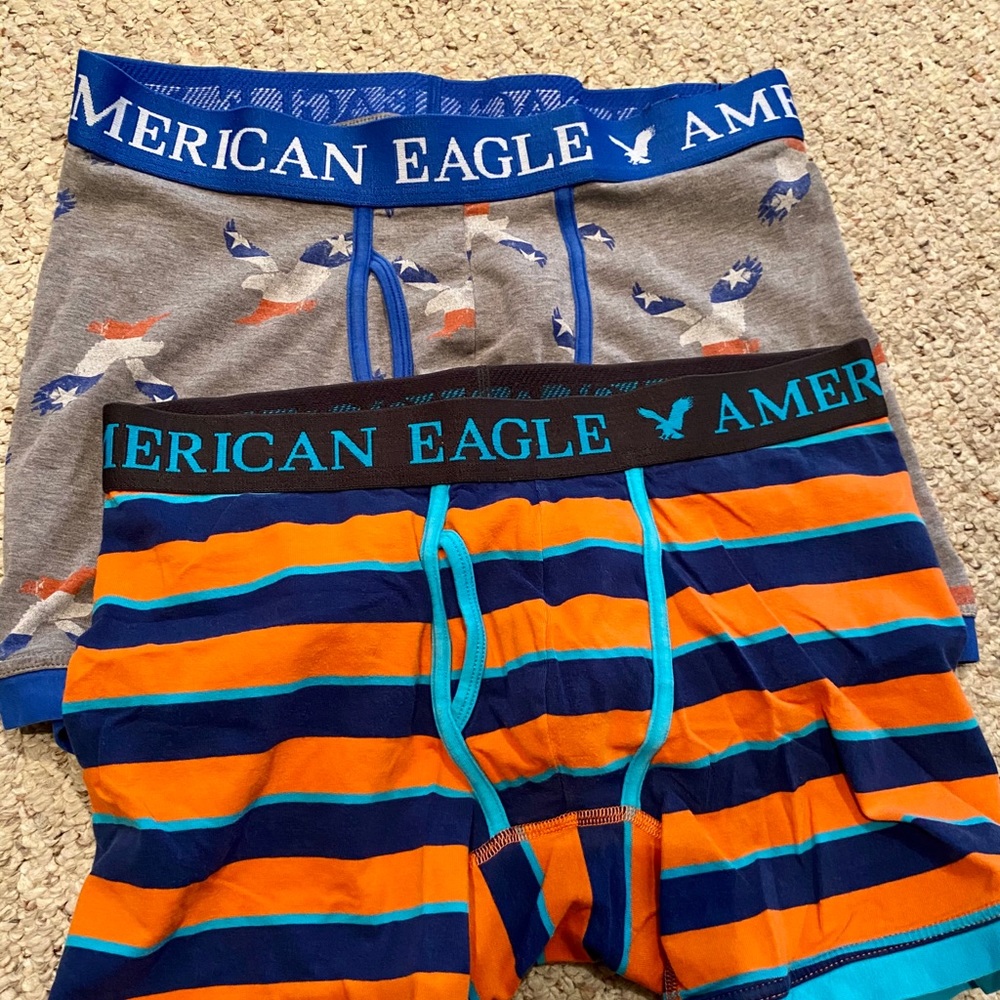 2 pair of American Eagle boxer briefs